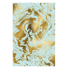 Load image into Gallery viewer, Turquoise &amp; Gold Wrapping Paper