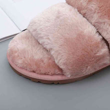 Load image into Gallery viewer, Faux Fur Open Toe Slippers