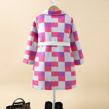 Load image into Gallery viewer, Printed Collared Neck Trench Coat