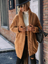 Load image into Gallery viewer, Open Front Hooded Teddy Coat