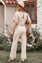 Load image into Gallery viewer, Full Size Tie Waist Straight Leg Jumpsuit