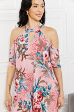 Load image into Gallery viewer, Fresh-Cut Flowers Cold-Shoulder Dress