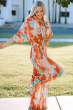 Load image into Gallery viewer, Tie-Dye Collared Wide Leg Jumpsuit