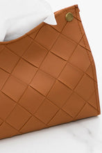 Load image into Gallery viewer, Woven Vegan Leather Tissue Box Cover