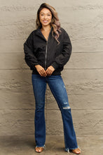 Load image into Gallery viewer, Baseball Collar Zip-Up Jacket