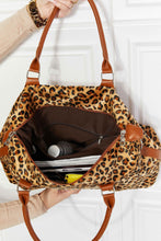 Load image into Gallery viewer, Animal Print Brushed Weekender Bag