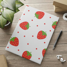 Load image into Gallery viewer, Sweet Strawberries Hardcover Notebook