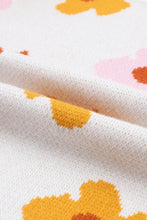 Load image into Gallery viewer, Floral Round Neck Sweater