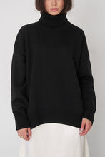 Load image into Gallery viewer, Turtle Neck Dropped Shoulder Sweater