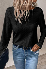 Load image into Gallery viewer, V-Neck Lace Detail Long Sleeve Blouse