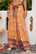 Load image into Gallery viewer, Bohemian Tie Waist Palazzo Pants