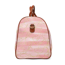 Load image into Gallery viewer, Pink and Gold Waterproof Travel bag