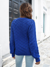 Load image into Gallery viewer, Round Neck Dropped Shoulder Sweater
