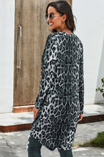 Load image into Gallery viewer, Double Take Printed Open Front Longline Cardigan