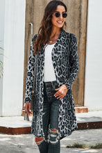 Load image into Gallery viewer, Double Take Printed Open Front Longline Cardigan