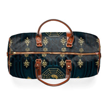 Load image into Gallery viewer, Blue and Gold Design Waterproof Travel Bag