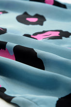 Load image into Gallery viewer, Leopard V-Neck Puff Sleeve Top