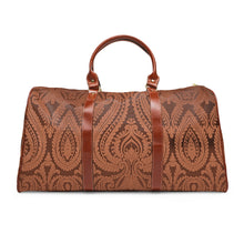 Load image into Gallery viewer, Brown Paisley Waterproof Travel Bag