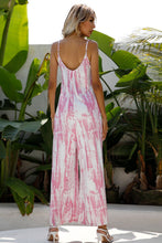 Load image into Gallery viewer, Tie-Dye Spaghetti Strap Jumpsuit with Pockets