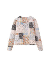 Load image into Gallery viewer, Printed Button Up Quilted Puffer Jacket with Pockets