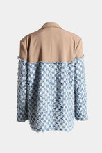 Load image into Gallery viewer, Double Take Lapel Collar Fringe Detail Long Sleeve Denim Jacket