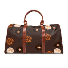 Load image into Gallery viewer, Brown Roses Waterproof Travel Bag