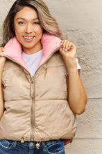 Load image into Gallery viewer, Zip-Up Drawstring Puffer Vest