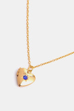 Load image into Gallery viewer, Zircon Heart Shape 14K Gold-Plated Pendant Necklace