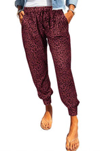 Load image into Gallery viewer, Double Take Leopard Print Joggers with Pockets
