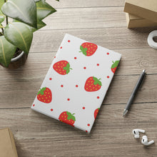 Load image into Gallery viewer, Sweet Strawberries Hardcover Notebook