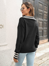 Load image into Gallery viewer, Johnny Collar Drop Shoulder Sweater
