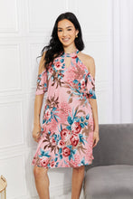 Load image into Gallery viewer, Fresh-Cut Flowers Cold-Shoulder Dress
