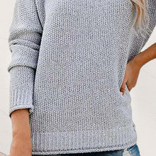 Load image into Gallery viewer, Mock Neck Dropped Shoulder Long Sleeve Sweater