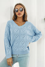 Load image into Gallery viewer, V-Neck Drop Shoulder Sweater