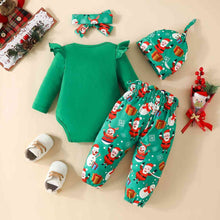 Load image into Gallery viewer, SANTA BABY Graphic Bodysuit and Pants Set