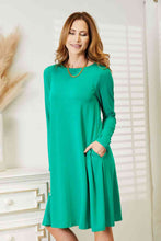 Load image into Gallery viewer, Zenana Full Size Long Sleeve Flare Dress with Pockets