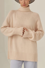 Load image into Gallery viewer, Turtle Neck Raglan Sleeve Sweater
