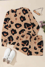Load image into Gallery viewer, Leopard Long Sleeve Top and Shorts Set