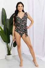 Load image into Gallery viewer, Faux Wrap One-Piece in Floral