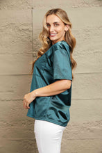 Load image into Gallery viewer, Double Take Round Neck Dropped Shoulder Top