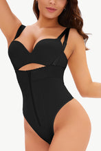 Load image into Gallery viewer, Adjustable Strap Zip-Up Shaping Bodysuit