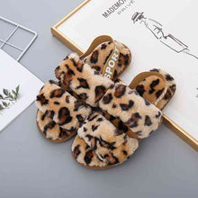 Load image into Gallery viewer, Faux Fur Open Toe Slippers