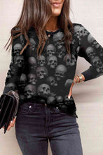Load image into Gallery viewer, Full Size Printed Round Neck Long Sleeve T-Shirt