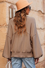 Load image into Gallery viewer, Round Neck Dropped Shoulder Sweater