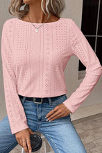 Load image into Gallery viewer, V-Neck Lace Detail Long Sleeve Blouse