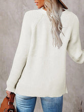 Load image into Gallery viewer, Half Button Long Sleeve Knit Top