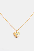 Load image into Gallery viewer, Zircon Heart Shape 14K Gold-Plated Pendant Necklace
