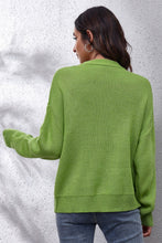 Load image into Gallery viewer, Flower Graphic Drop Shoulder Sweater