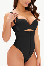 Load image into Gallery viewer, Adjustable Strap Zip-Up Shaping Bodysuit