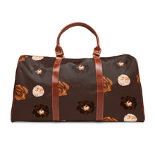 Load image into Gallery viewer, Brown Roses Waterproof Travel Bag